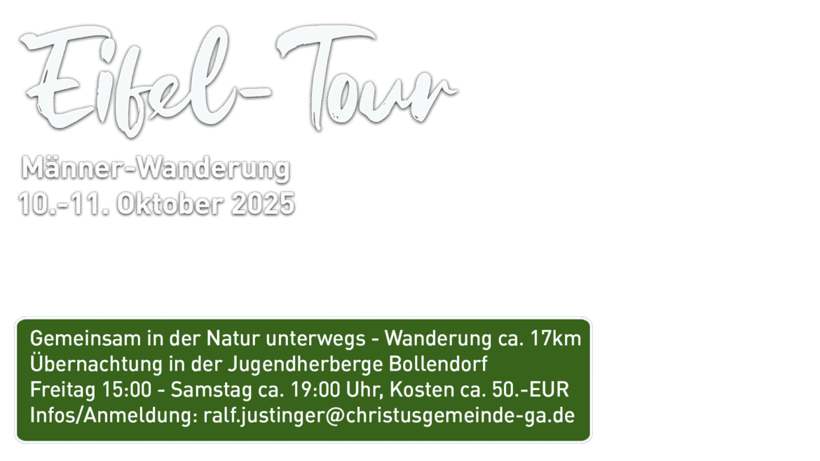 christusgemeinde-ga- Veranstaltungsflyer zur 